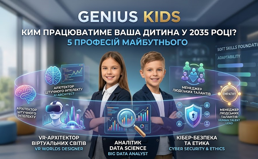 Ким працюватиме ваша дитина у 2035 році? 5 професій, до яких ми готуємо в Genius Kids вже сьогодні
